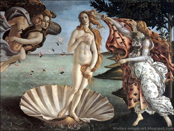 Botticelli, La Naissance de Vénus, 1485 Botticelli, La Naissance de Vénus, 1485