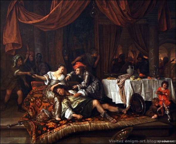 Jan Havicksz Steen, Samson et Dalila, 1668 Jan Havicksz Steen, Samson et Dalila, 1668