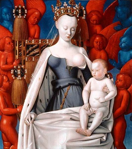 [Jean Fouquet, Vierge à l'enfant, 1450[30].jpg]