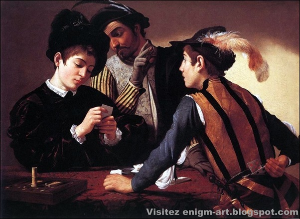Caravage, Les Joueurs de cartes, 1594-1595 Caravage, Les Joueurs de cartes, 1594-1595