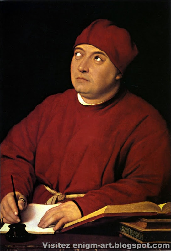 Raphaël, Portrait de Tommaso Inghirami,1514 Raphaël, Portrait de Tommaso Inghirami,1514