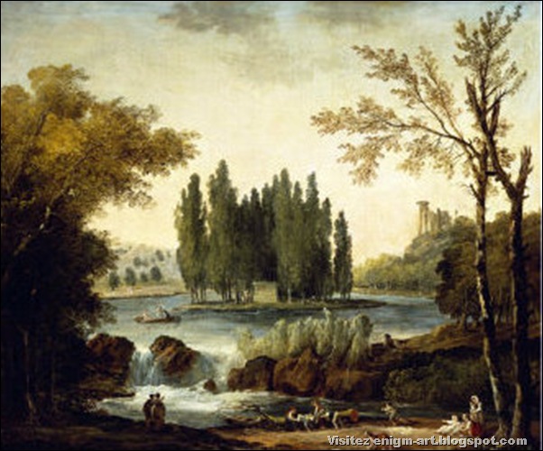 Hubert Robert, Tombeau de Jean-Jacques Rousseau at Ermenonville, 1802 Hubert Robert, Tombeau de Jean-Jacques Rousseau at Ermenonville, 1802