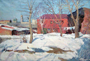 Борисов Валентин Иванович Замоскворечье, холст, масло, 1976 г.
