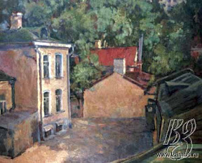 Крюковский Валерий Николаевич. Летний день в Замоскворечье, холст, масло, 80х96 см., 1980 г.