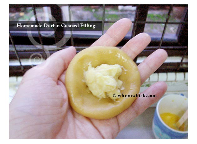Homemade Durian Custard Filling