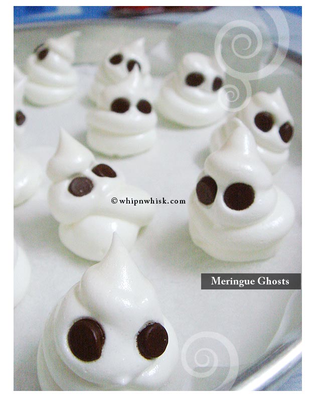 Sweet Little Meringue Ghosts