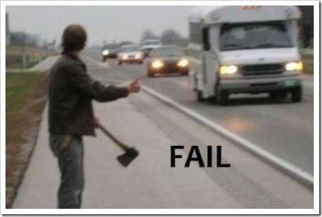 The Hitchhiker fail.