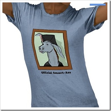 Official smart-ass funny t-shirt.