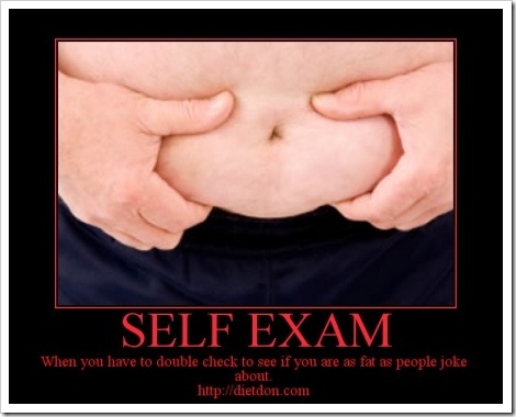 Funny photo weight - Self Exam.