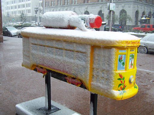 Snowy Streetcars