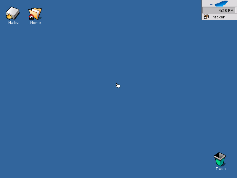 Screenshot do Haiku