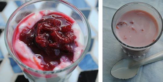Sour Cherry Syrup & Flavored Yogurt 4 yogurt to yogurt