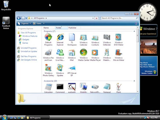 18%20windows7%20screenshoots Windows 7 Screenshoots