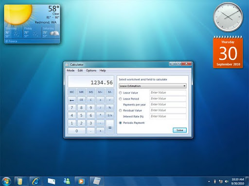 Windos 7 Calculator