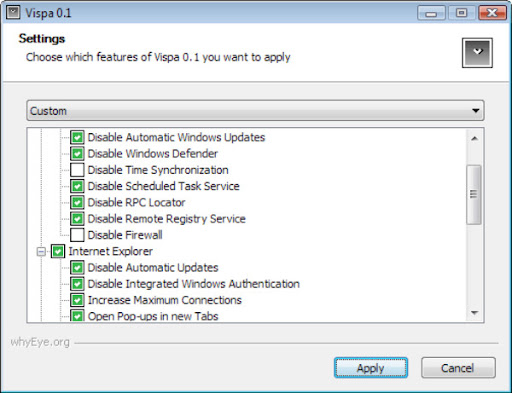 Vispa Free Windows 7 Tweaks