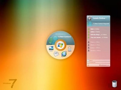 Find new menu choices in latest windows messenger, allows you to switch to the free e-mail & chat mode model, as well as to easily manage your contacts and business cards.