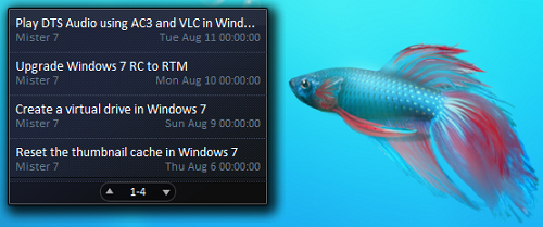 Windows 7 Feed Headlines Gadget