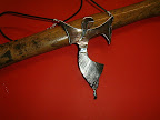 Dancing lady necklace Silver and Copper textured on leather thong £125