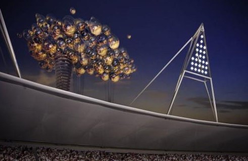 Concept of unique structure -Symbol of Olympic games of  2012 year.