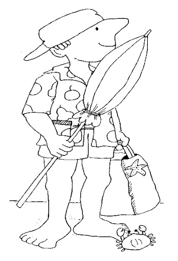 DIBUJOS PARA PINTAR Y COLOREAR DEL VERANO