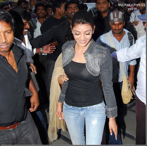 1Kajal Aggarwal in tight tops