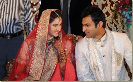 Sania Mirza ,Shohib Malik  wedding reception pictures