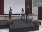 Great to see the worship team warming up