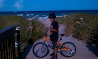 Quick bike ride to the beach with Isaac.