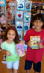 The kids got new books for the trip