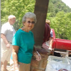 Sue Phillippi one of the ladies who served our lunch from Crockett UMC.