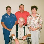 James E. Dunkley, son of Jessie Lillan Gleaves, with children , Jim Jr., Cathy D. Patterson and Helen D. Moore.