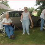 Click to Expand Richard, Virginia Melton and George Wilkerson at Absalom Gleaves cemetery clean up.