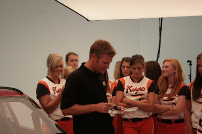 National Champion Softball Team Gets Up Close With #33 NASCAR Driver