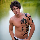 Ben with body art