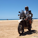 Michi's Fahrversuche am Strand