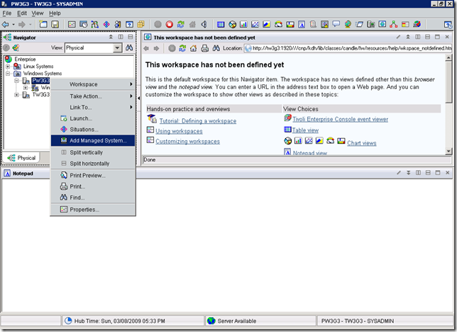 Add Managed System P8