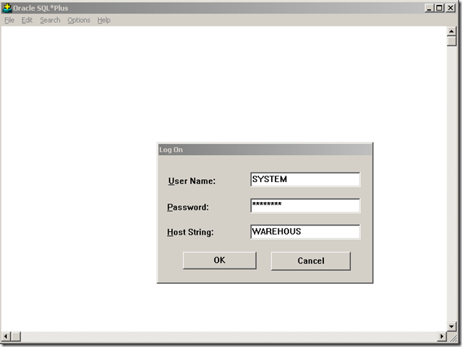 1.5 - Logging into SQLPlus