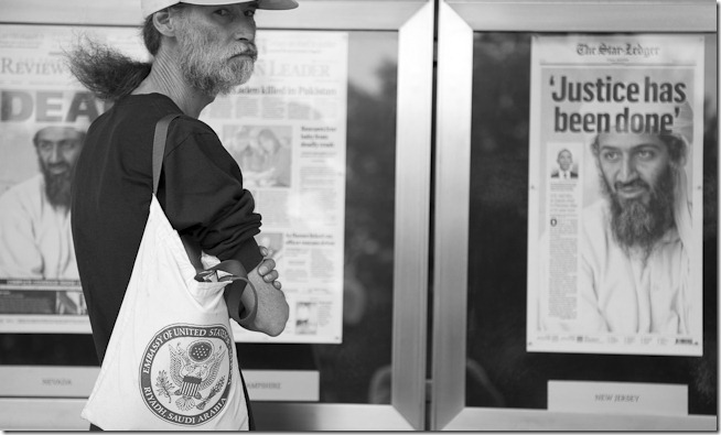 Osama Bin Ladin is Dead - People at the Newseum-11