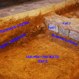 Fonamentació del mur A amb l’estratigrafia tardoantiga extreta. mur medieval7.jpg