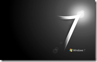 Windows 7 Black WLogo widescreen wallpaper