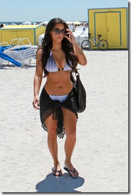 Kim Kardashian in Bikini at the Beach in Miami 4
