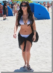Kim Kardashian in Bikini at the Beach in Miami 6