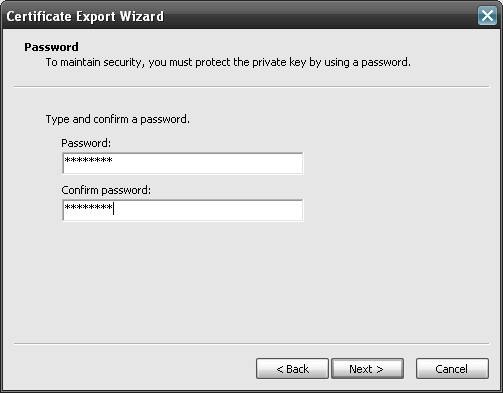 Enterprise password