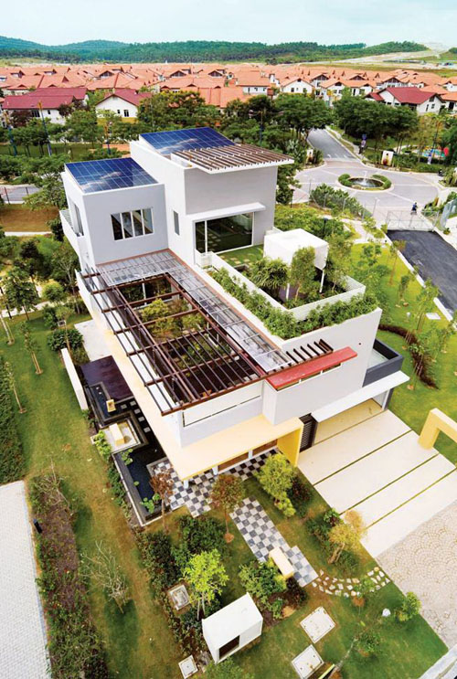 modern green eco villa design ideas