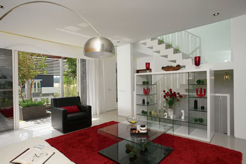 interior and furniture in eco villa design