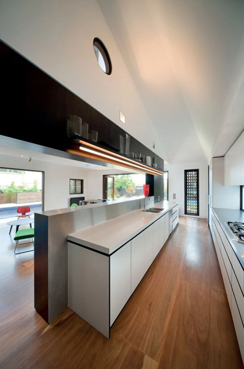 modern timber wood home kitchen ideas