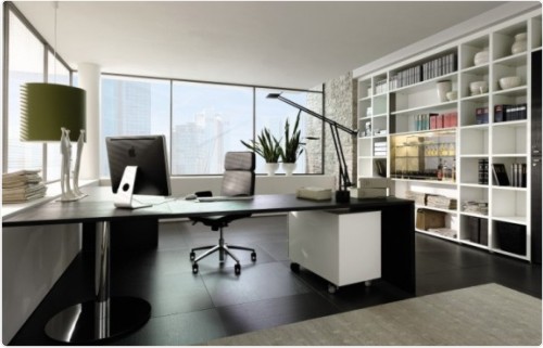 open office layout design. commercial home office design