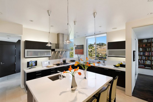 kitchen room design on sustainable house