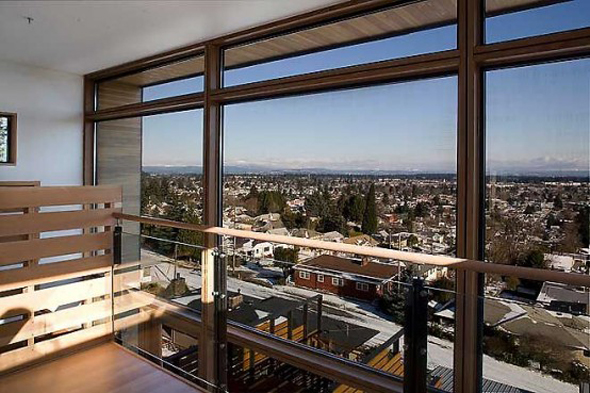 stunning view in modern slope house