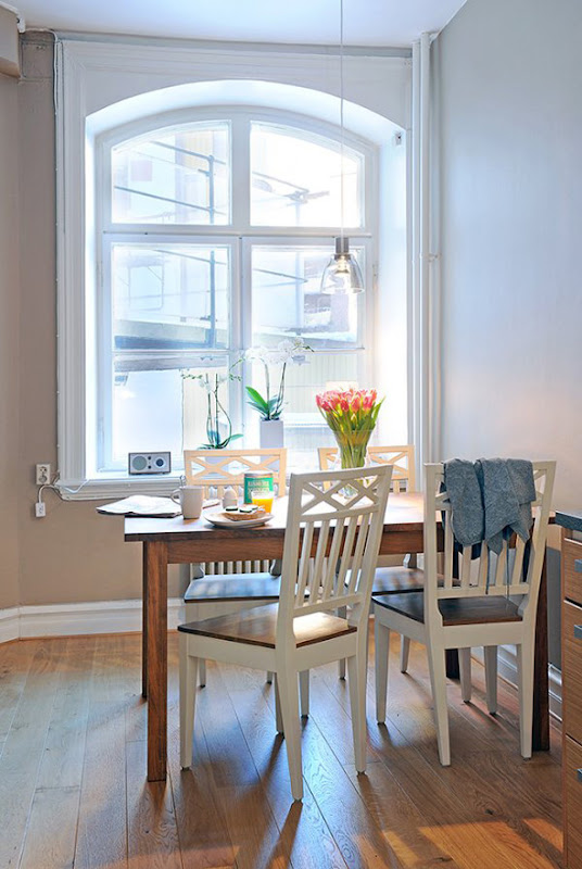natural dining room design apartment